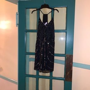 DONATED💥Walter Baker, Black Sequin Evening Dress, Sz L